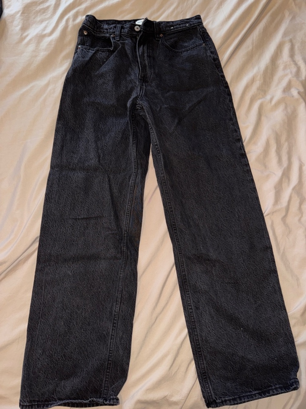 Abercrombie & Fitch Black High-Rise Loose Jeans